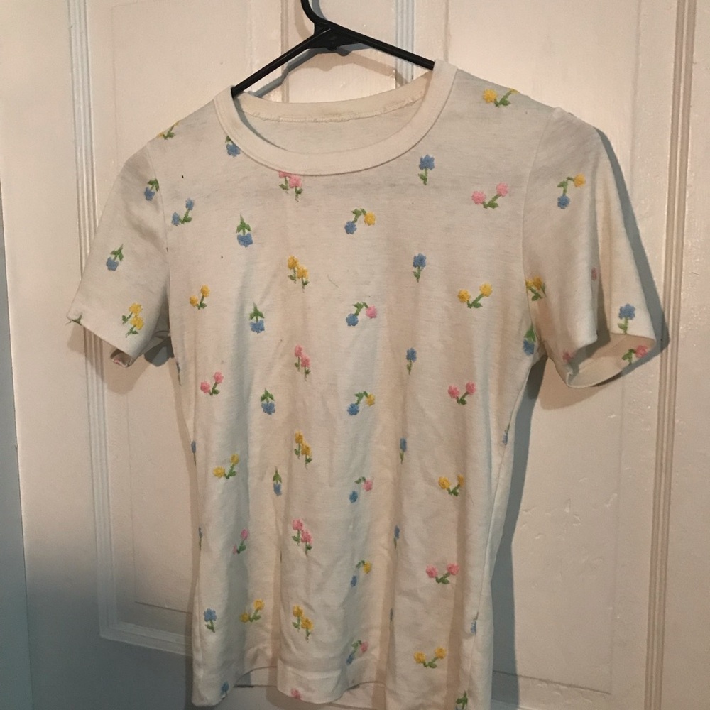 vintage 1960s floral top
